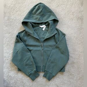 Lululemon Scuba Oversized Full Zip Hoodie Grey Eucalyptus Size Xs/S NEW